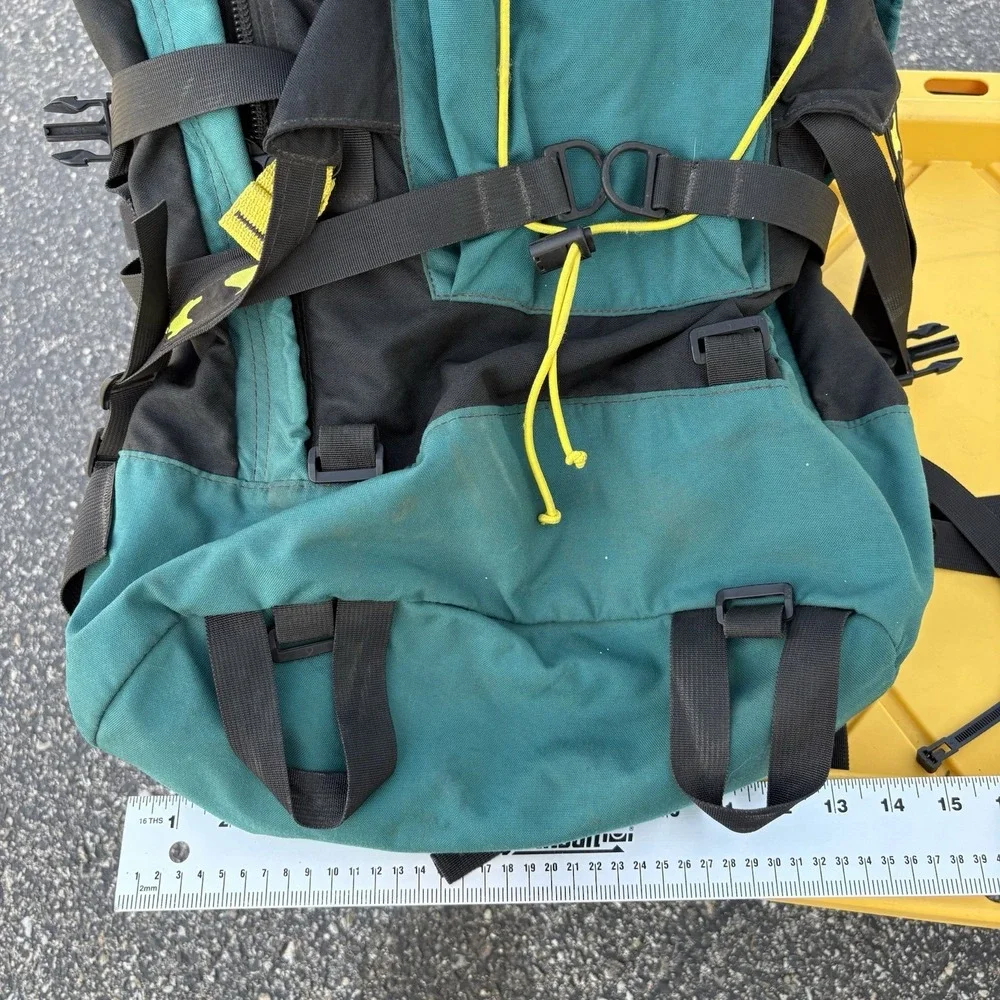 Vtg Mountainsmith Backpacking Pack Black Teal Heritage Internal Aluminum Frame